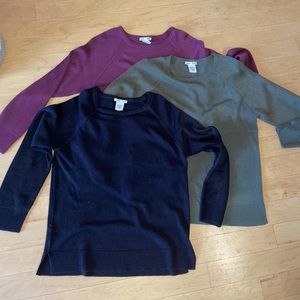 Sweet Romeo Three Pack Sweaters Size Small